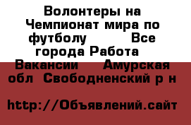 Волонтеры на Чемпионат мира по футболу 2018. - Все города Работа » Вакансии   . Амурская обл.,Свободненский р-н